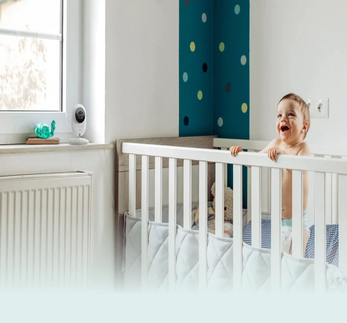 Numsy babyfoon houdt baby 3 maanden in de gaten