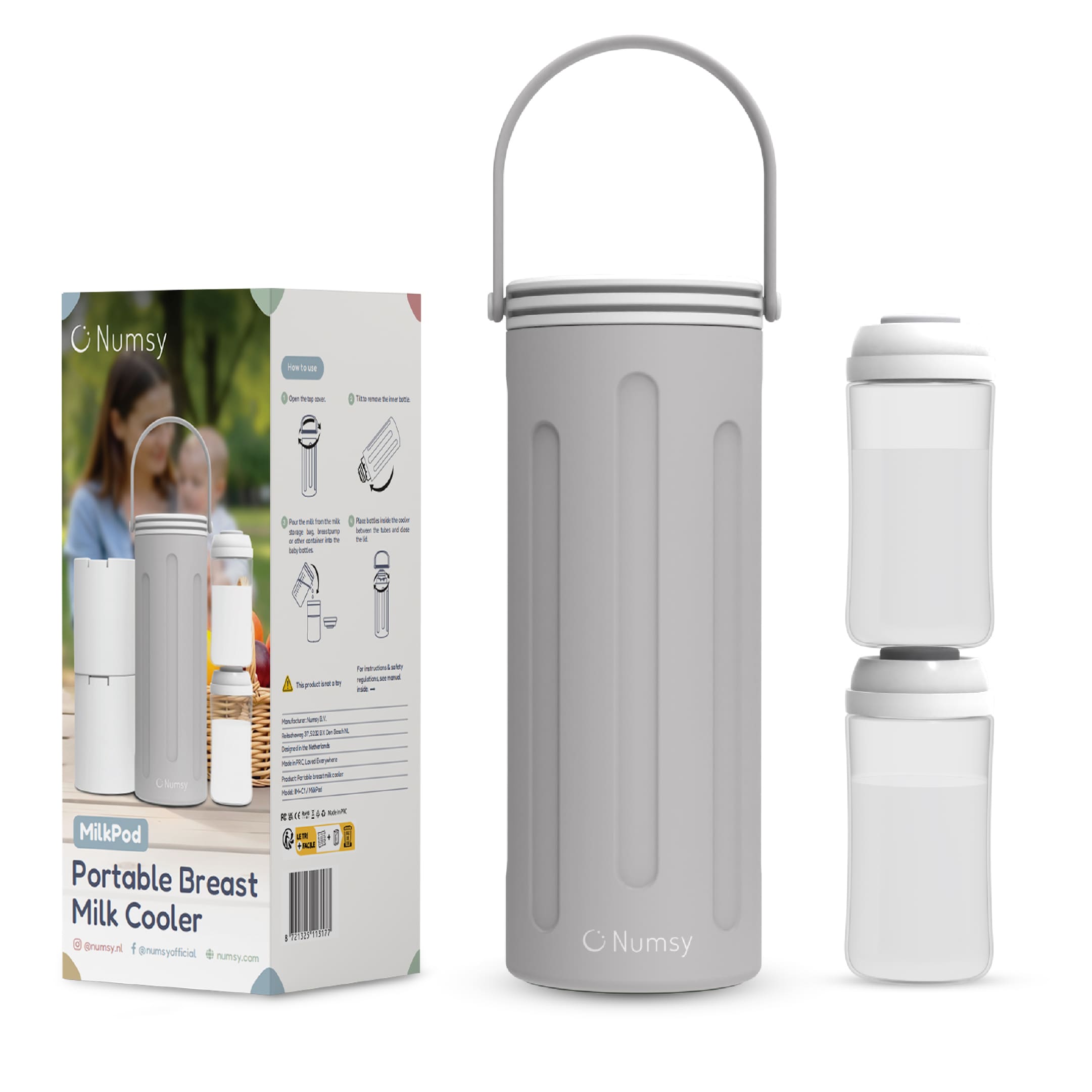 Numsy MilkPod Draagbare Baby Melkkoeler