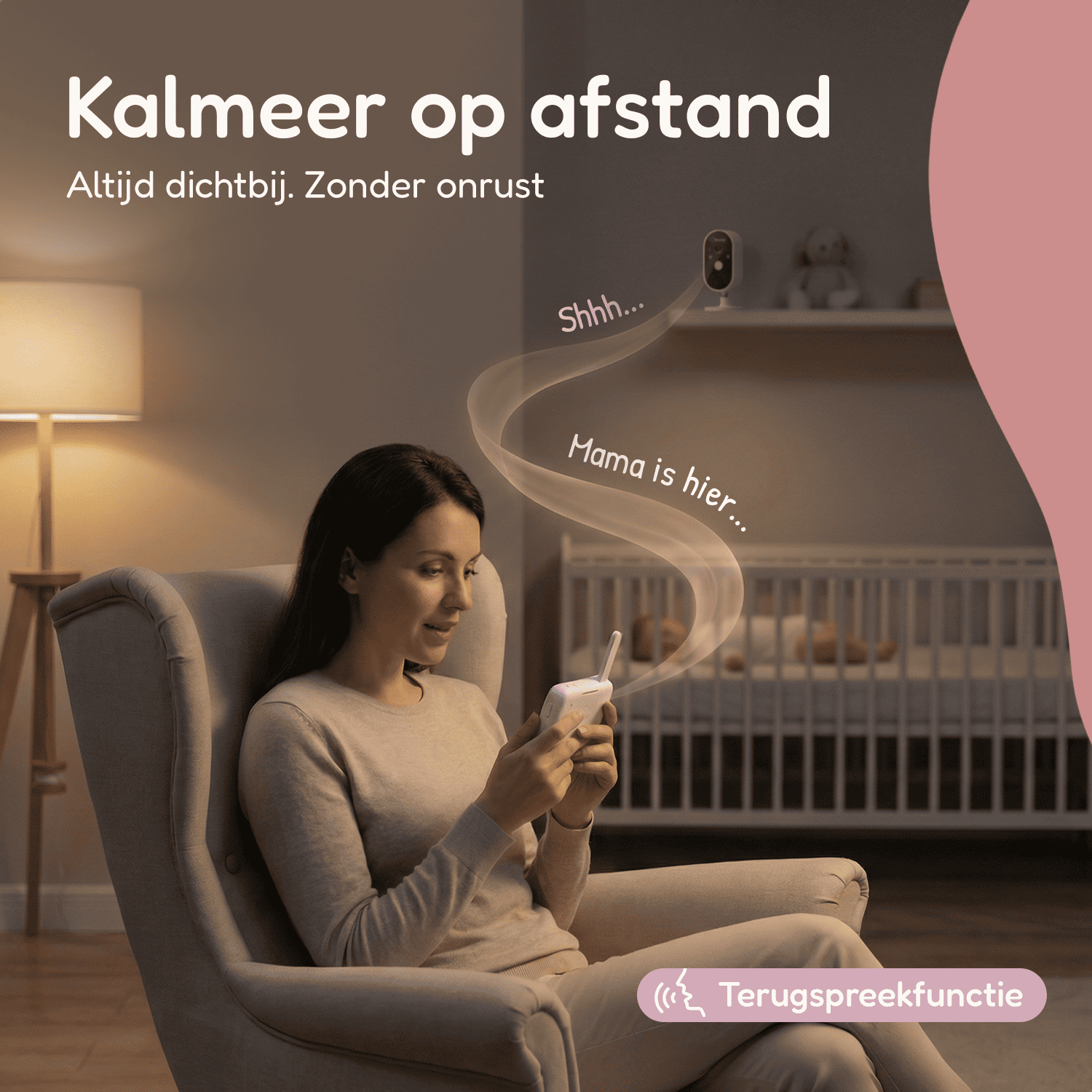 Numsy One Babyfoon met Camera – 2.8 Scherm