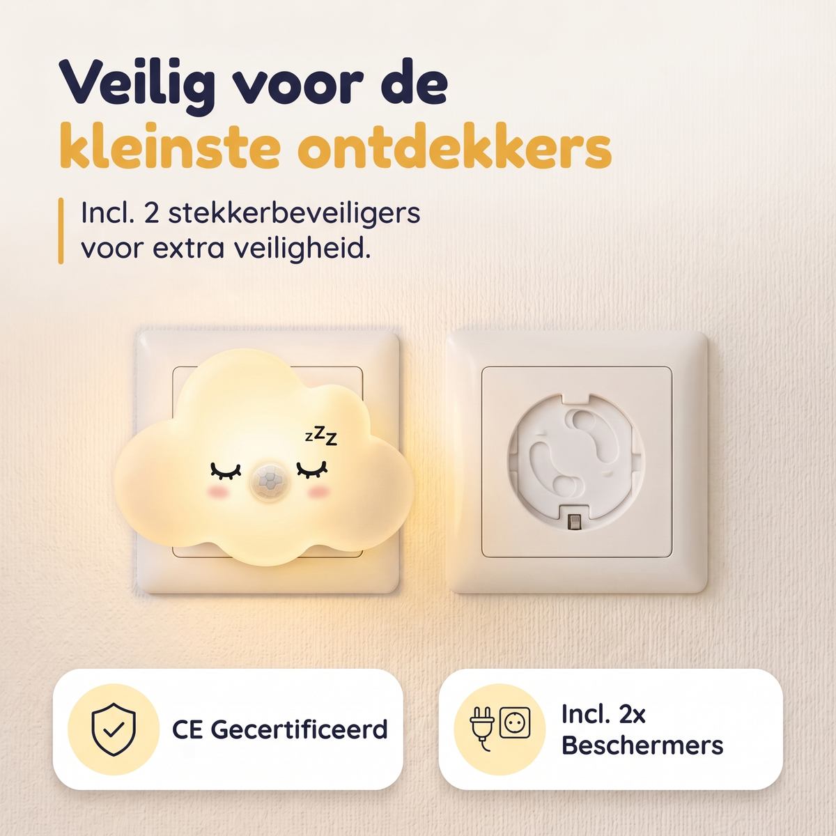 Numsy Lumo Babykamer Nachtlampje met Bewegingssensor