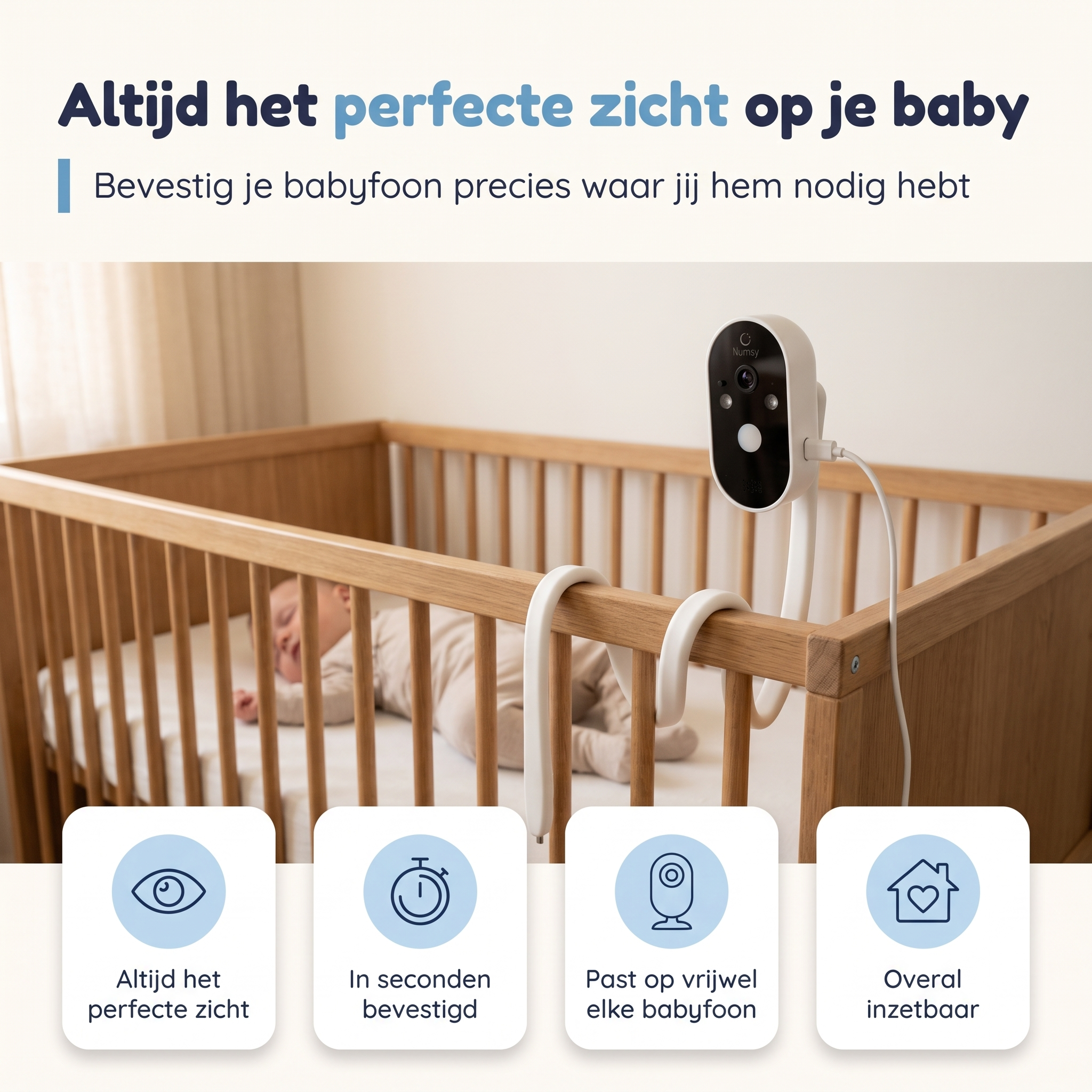 Flexibele & Universele Camera Houder voor Babyfoon