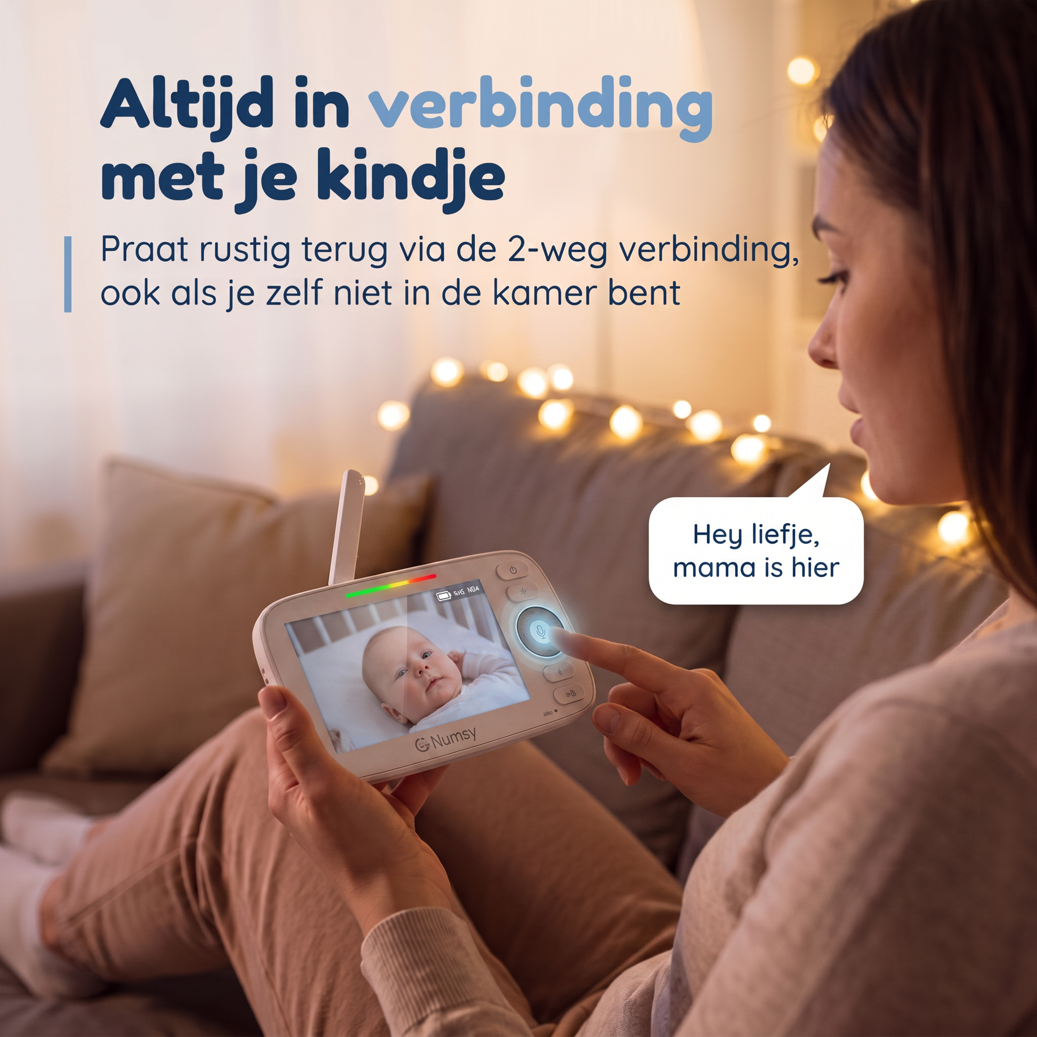 Numsy Parent Pro Babyfoon met Camera