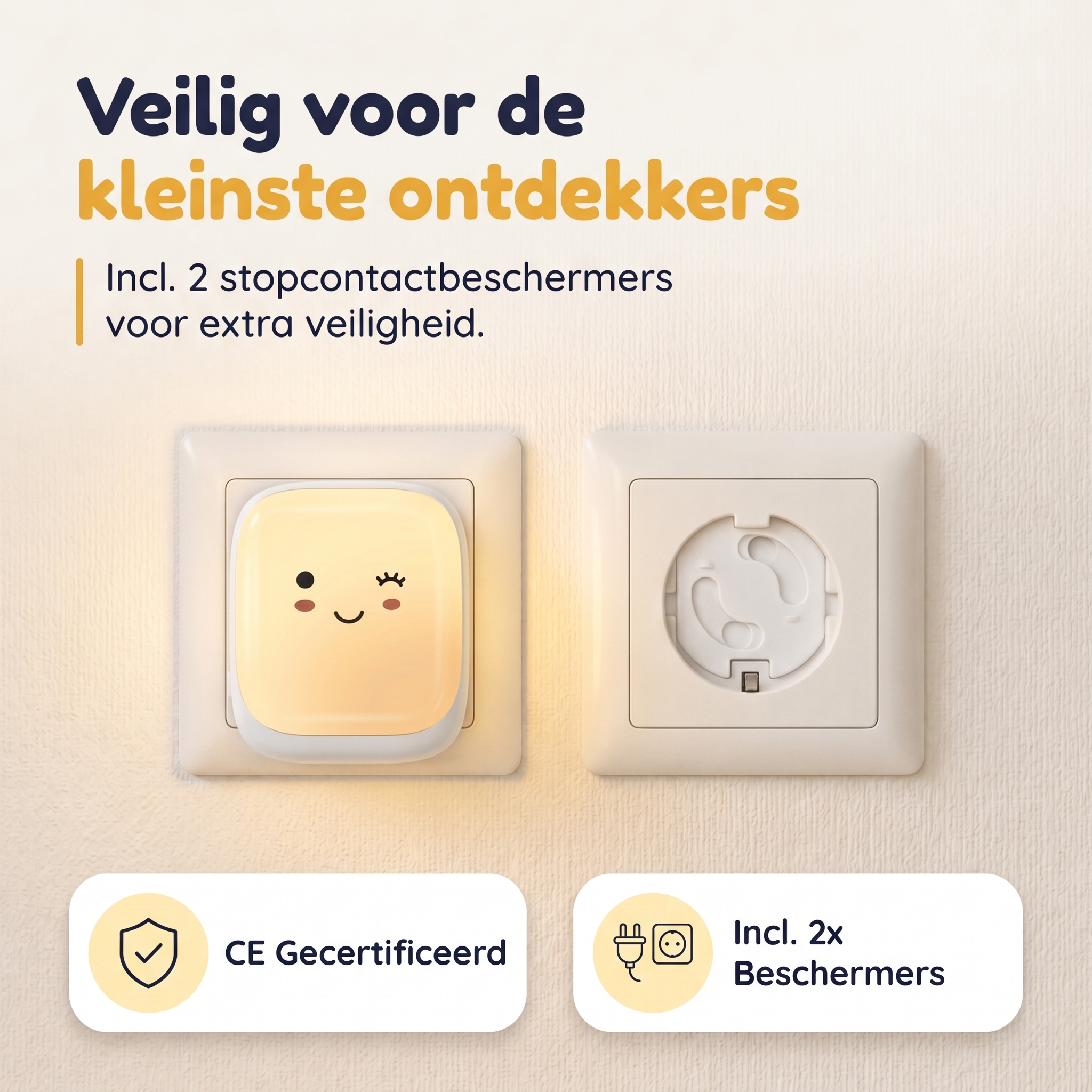 Numsy Nachtlampje Kinderen - Automatische Lichtsensor