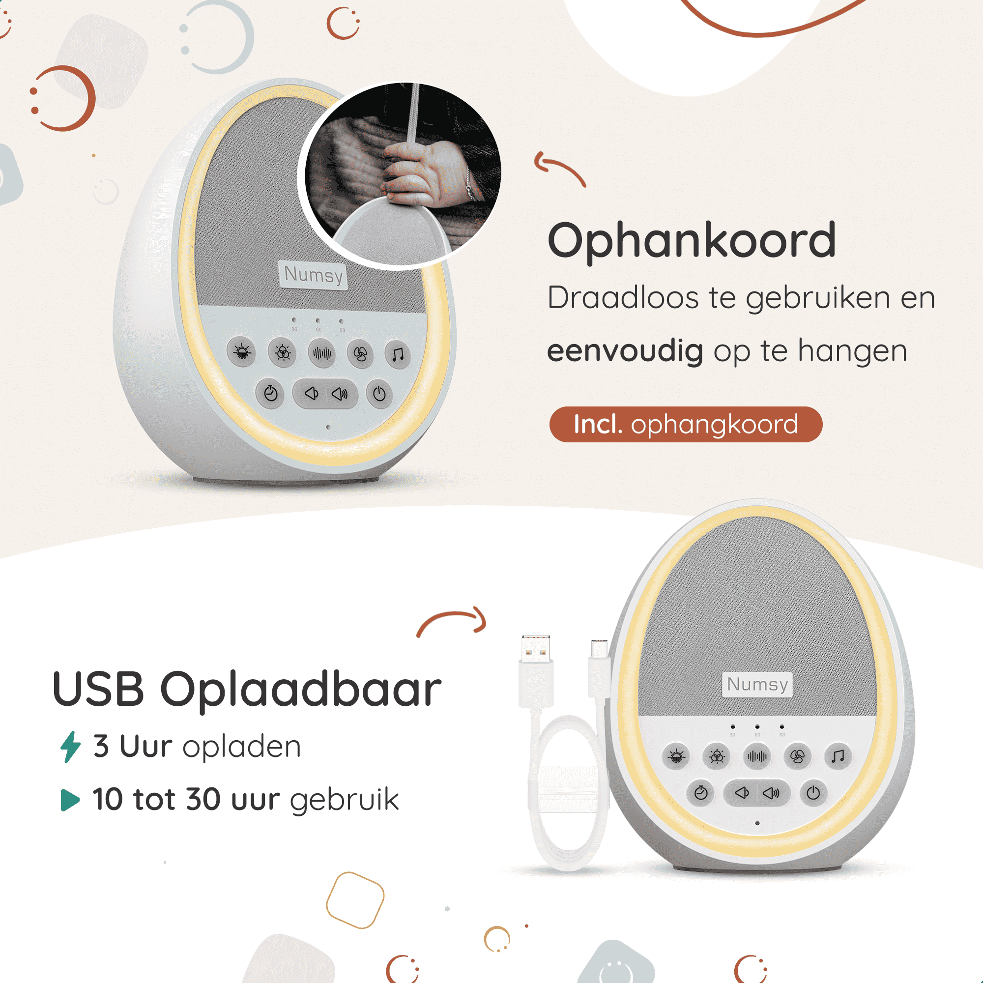 Numsy Calm White Noise Machine