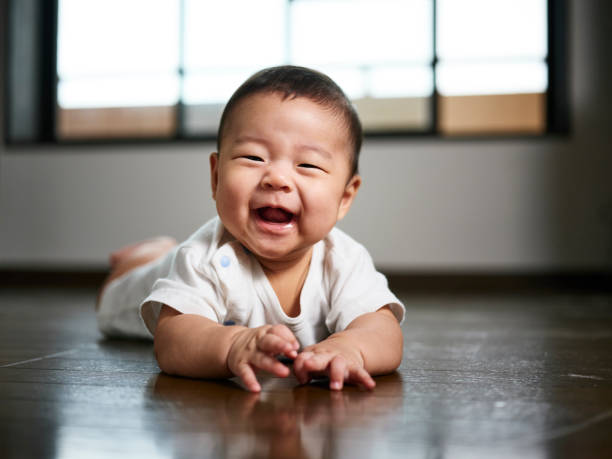 Baby crawling