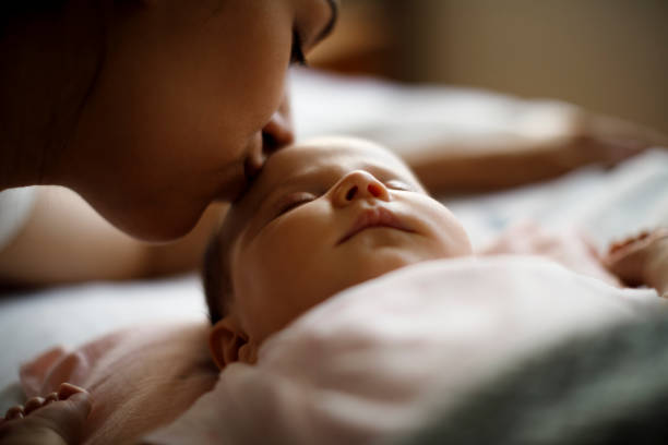 Kissing baby