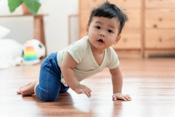 Baby crawling