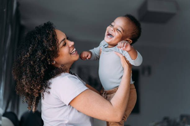 Parent and baby happy