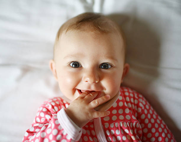 Baby smiling