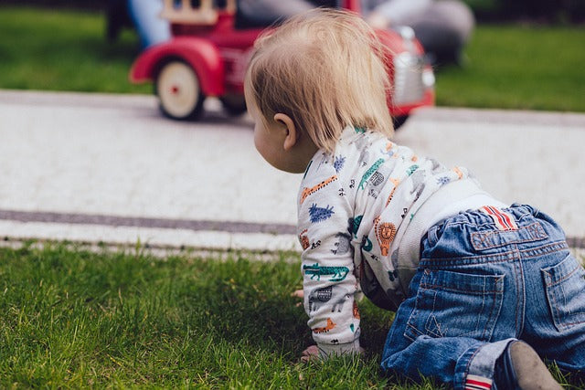 Baby crawling