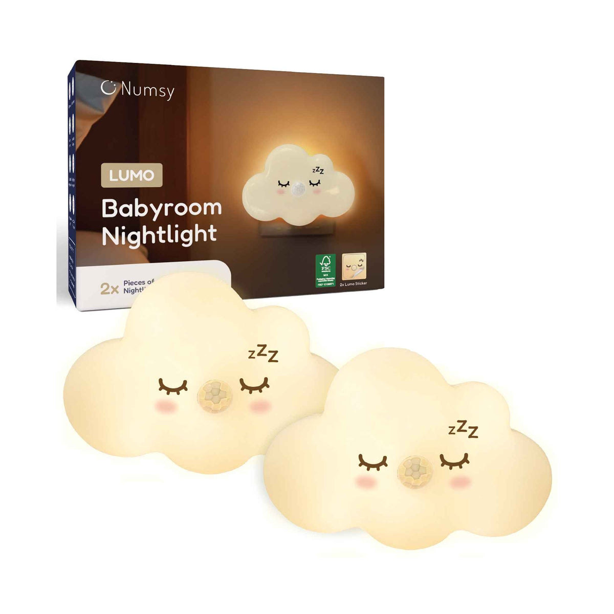 Numsy Lumo Babykamer Nachtlampje met Bewegingssensor