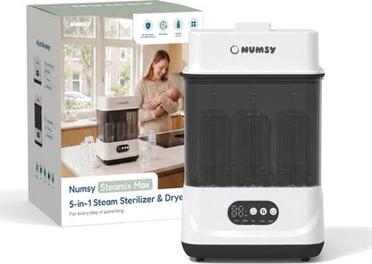 Numsy Steamix Max XL stoomsterilisator en droger voor 9 tot 11 flessen