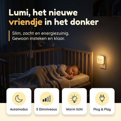 Numsy Lumi Babykamer Nachtlampje Stopcontact - Automatische Lichtsensor