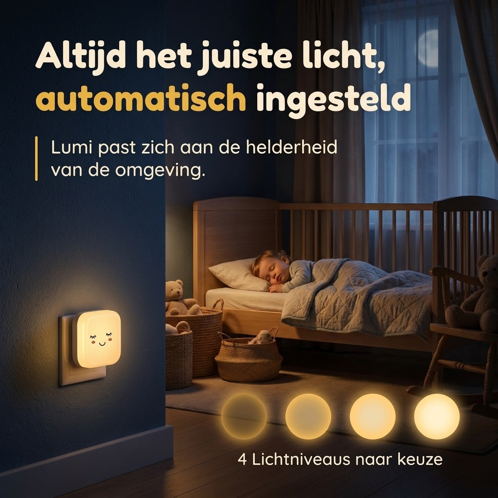 Numsy Lumi Babykamer Nachtlampje Stopcontact - Automatische Lichtsensor