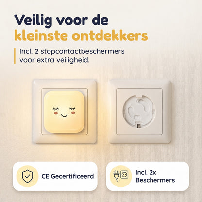 Numsy Lumi Babykamer Nachtlampje Stopcontact - Automatische Lichtsensor