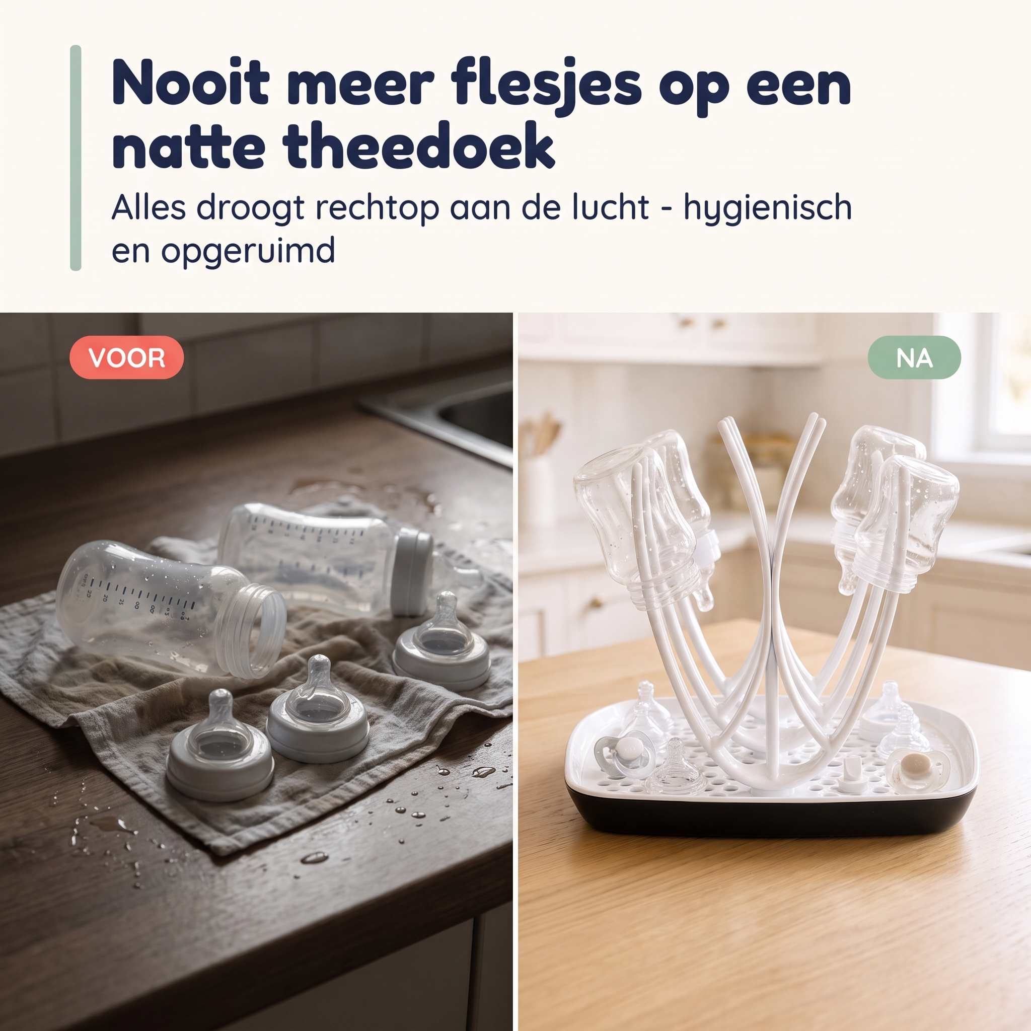 Numsy Flessenrek Basic - Droogrek Babyflessen