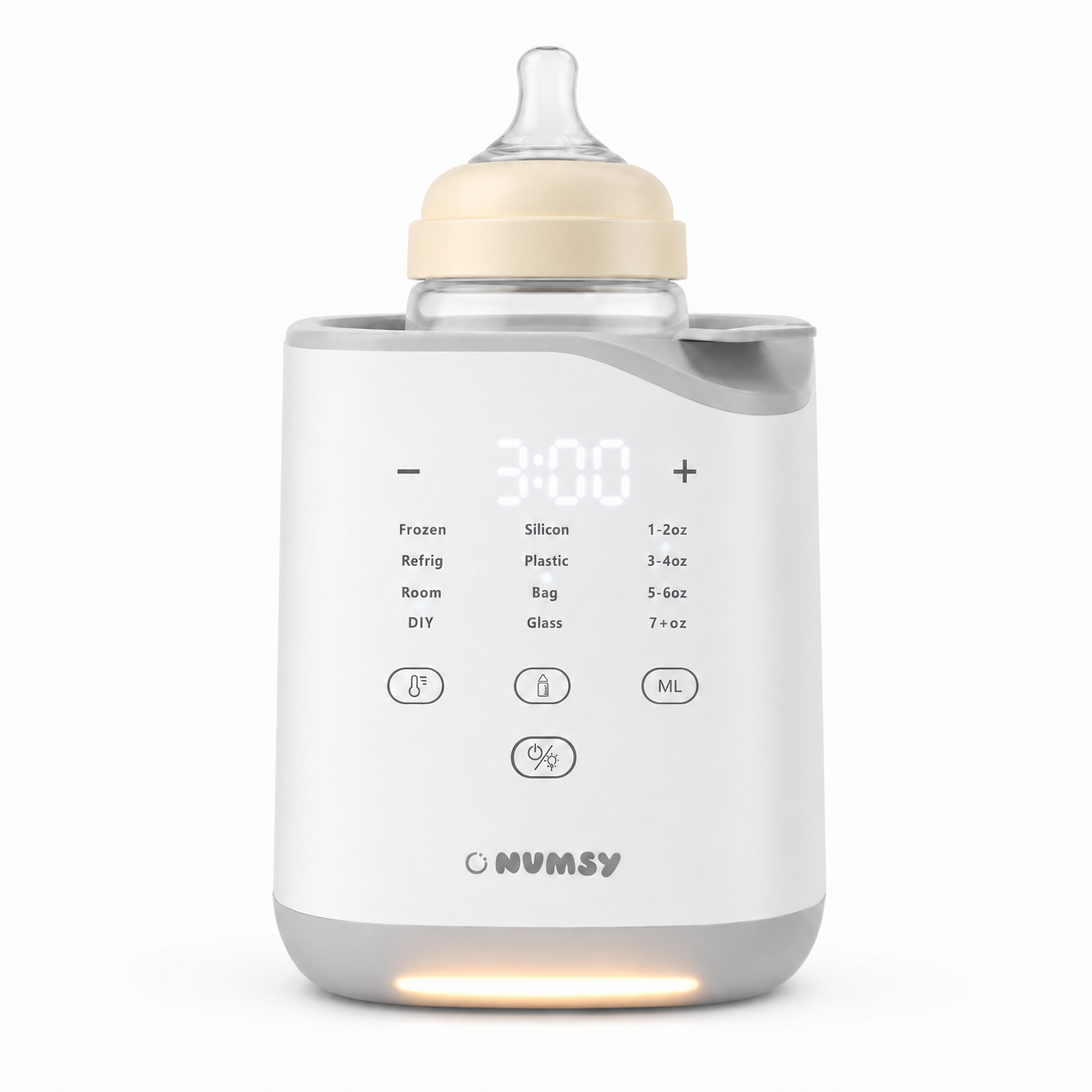 Numsy HeatPod Pro flessenwarmer en sterilisator, vooraanzicht