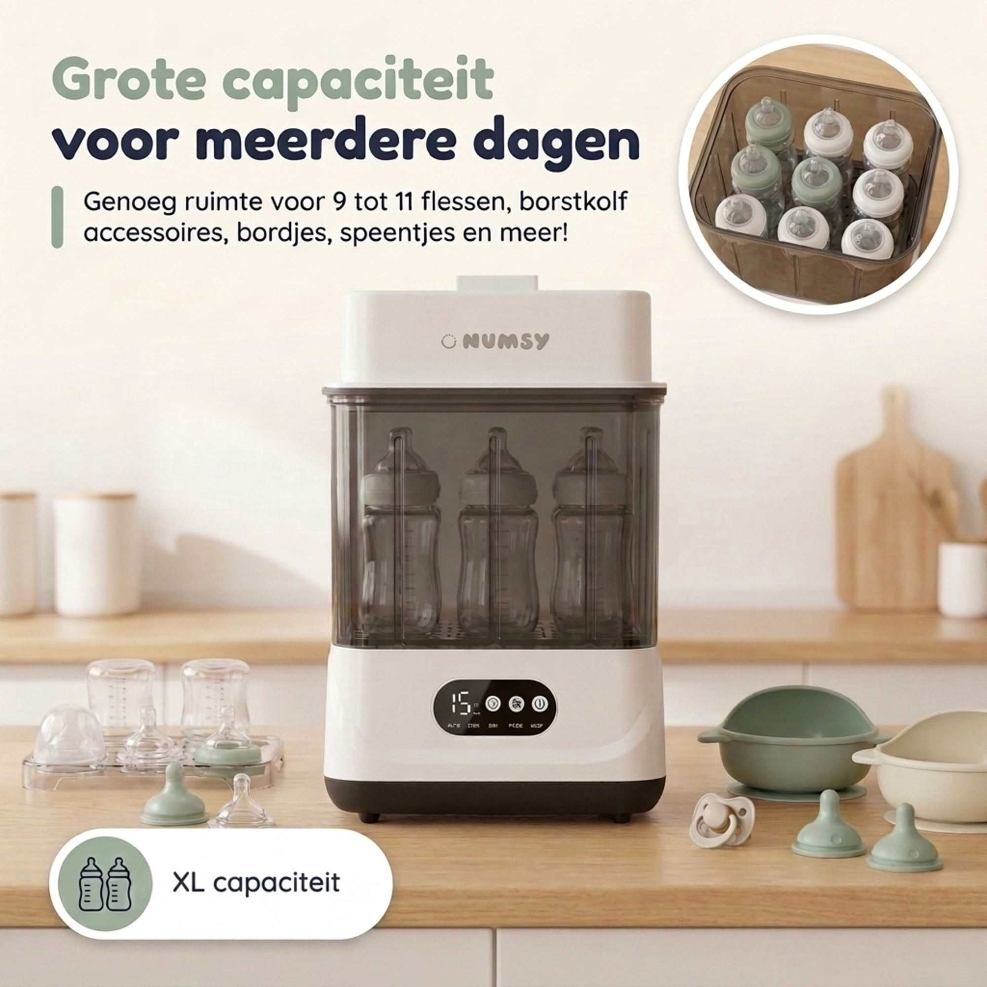Touch-display van de Numsy Steamix Max