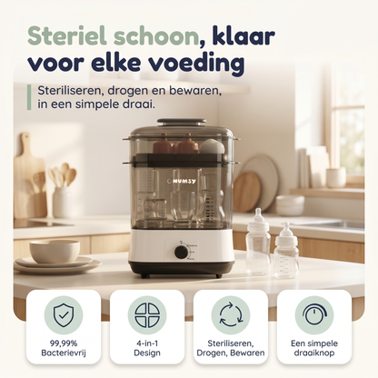 Numsy Steamix Pro: 4 voordelen in één beeld, één draai en klaar