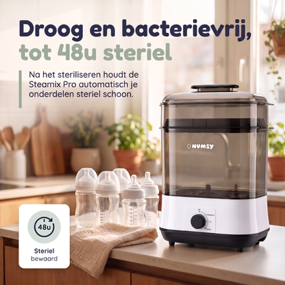 Numsy Steamix Pro, vertrouwd door 300.000+ ouders