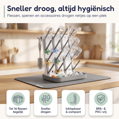 Numsy Flessenrek Verticaal - Droogrek Babyflessen