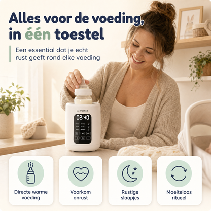 Numsy HeatPod Flessenwarmer 8-in-1 voor Melk, Water en Babyvoeding