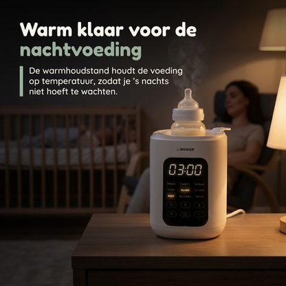 Numsy HeatPod Flessenwarmer 8-in-1 voor Melk, Water en Babyvoeding