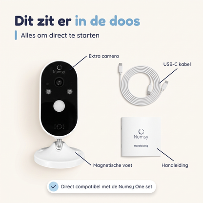 Numsy One Extra Camera voor Babyfoon