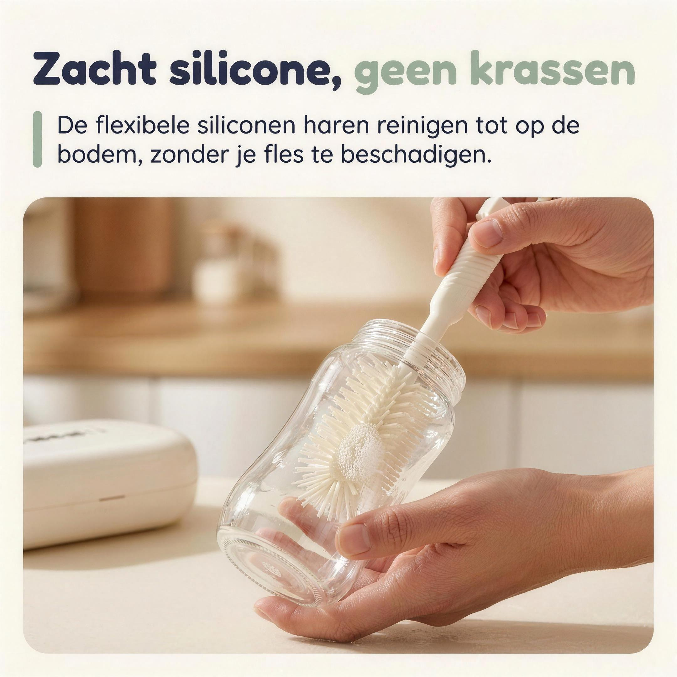 Numsy 6-in-1 Flessenborstel Schoonmaakset Draagbaar