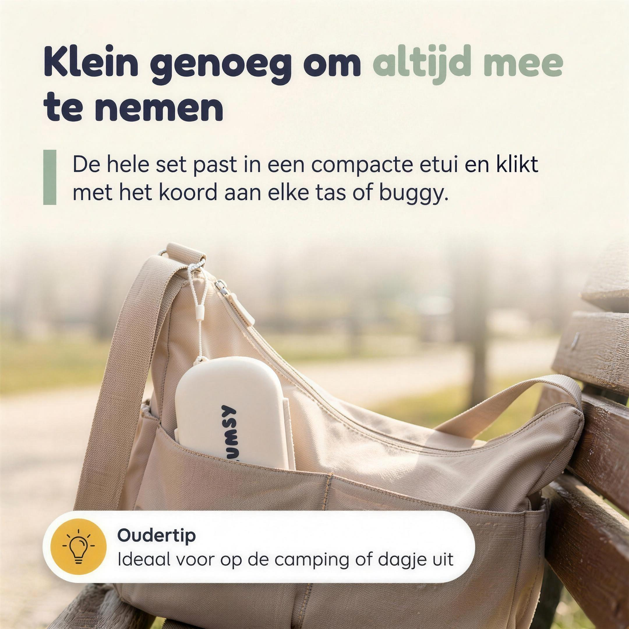 Numsy 6-in-1 Flessenborstel Schoonmaakset Draagbaar