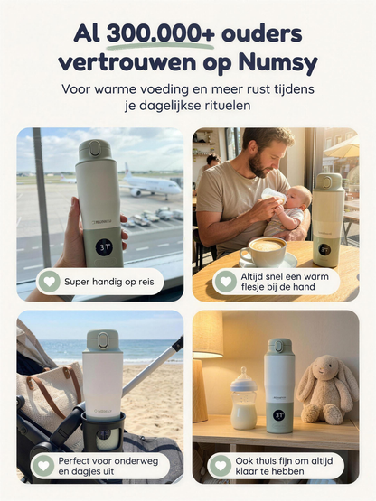 Numsy Heat&Go Pro Draagbare Flessenwarmer