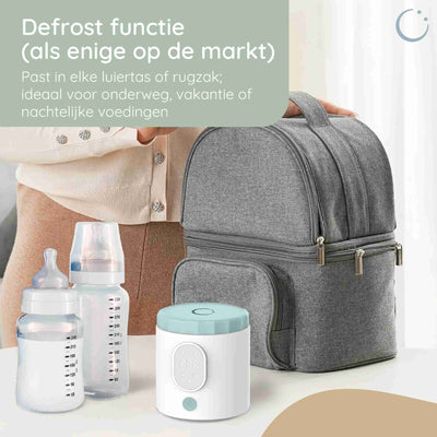 Numsy Nutriwarm Draagbare Flessenwarmer Onderweg - 6 Adapters - 4 Standen