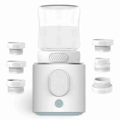 Numsy Nutriwarm Draagbare Flessenwarmer Onderweg - 6 Adapters - 4 Standen