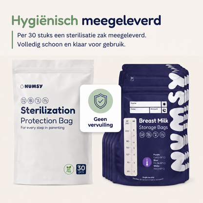 Numsy Moedermelk Bewaarzakjes - 30 stuks
