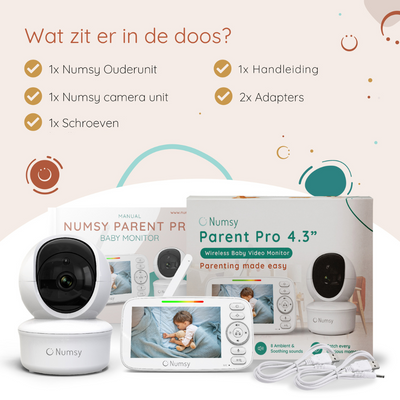 Numsy Parent Pro Babyfoon met Camera