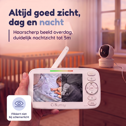 Numsy Parent Pro Babyfoon met Camera