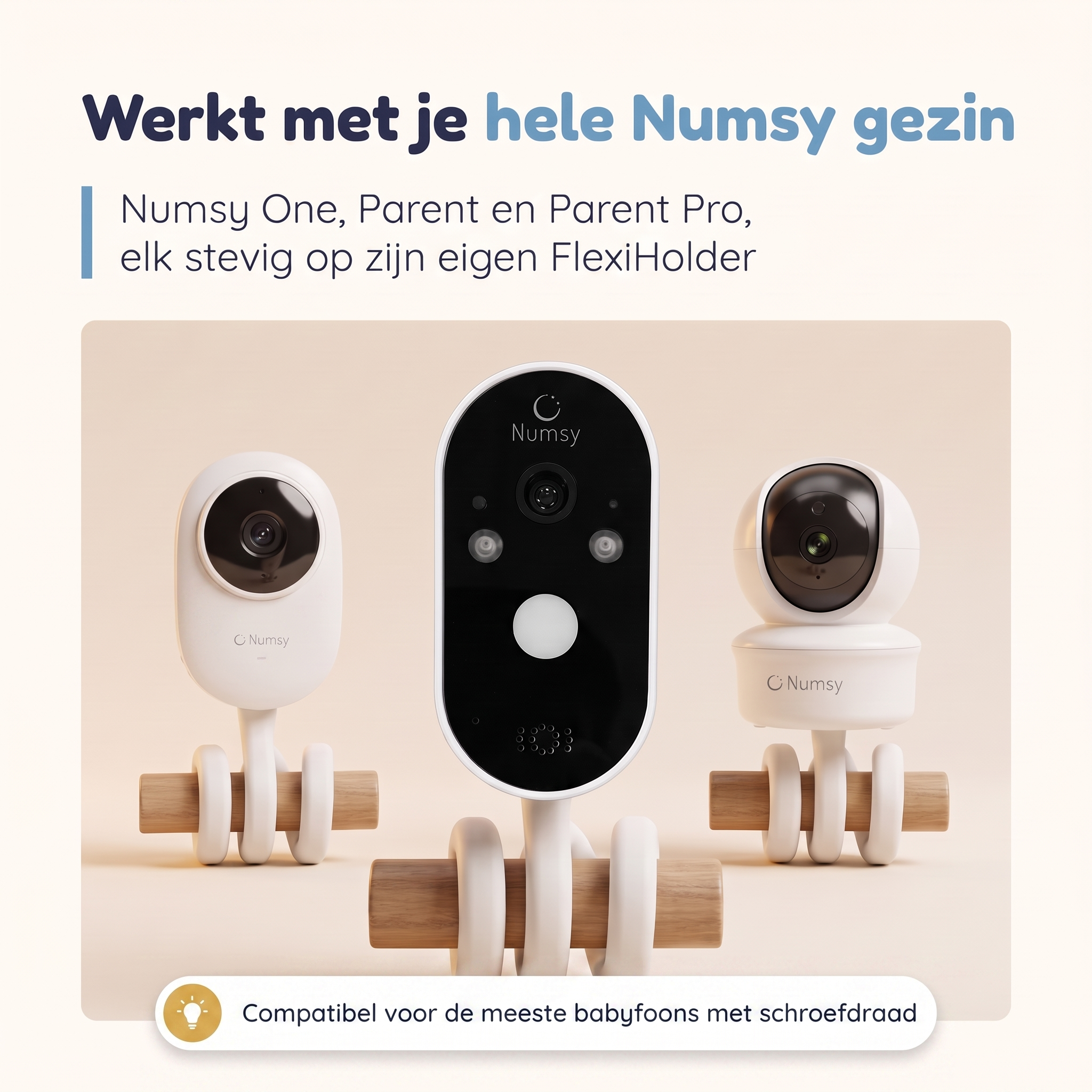 Flexibele & Universele Camera Houder voor Babyfoon