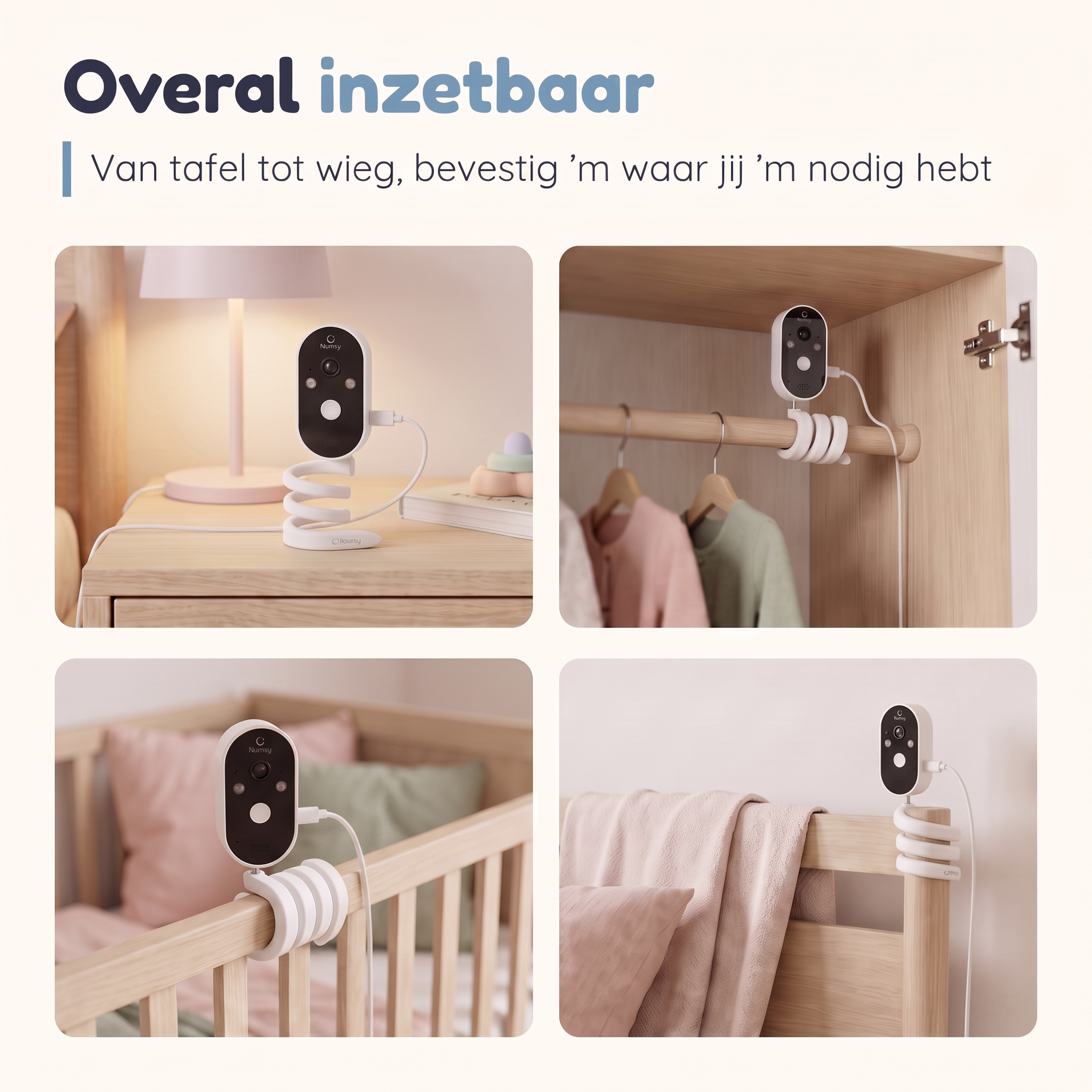 Flexibele & Universele Camera Houder voor Babyfoon