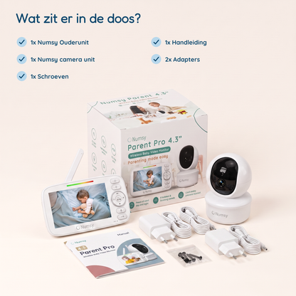 Numsy Parent Pro Babyfoon met Camera