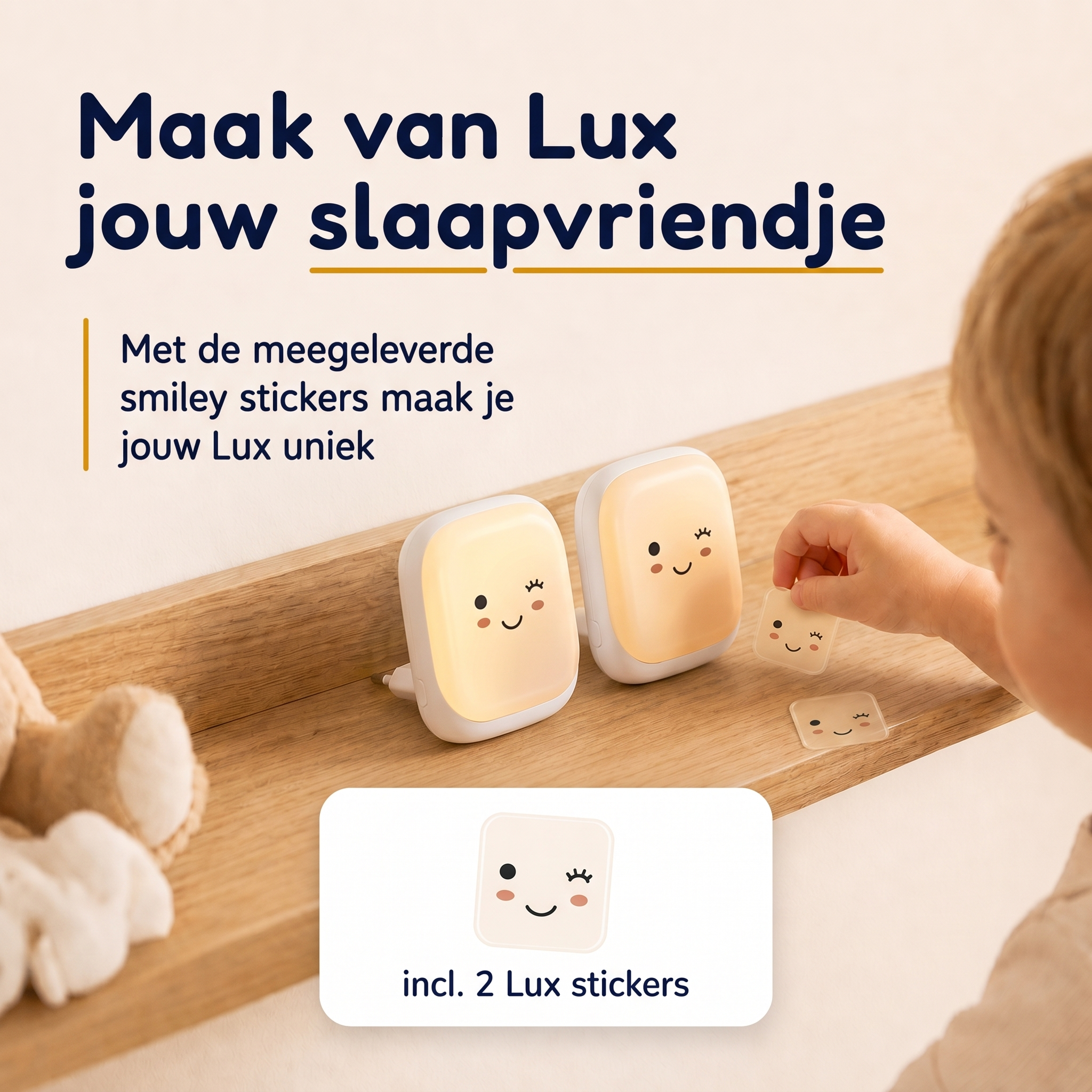 Numsy Nachtlampje Kinderen - Automatische Lichtsensor